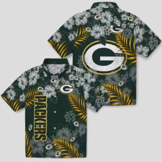 NFL Green Bay Packers Hibiscus Hawaiian Shirt, Tropical Beach Shirt for Summer Vacation