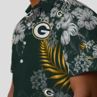NFL Green Bay Packers Hibiscus Hawaiian Shirt, Tropical Beach Shirt for Summer Vacation