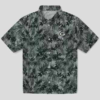 NFL Green Bay Packers Leaf Hawaiian Shirt, Best Tropical Button Up for NFL Fans