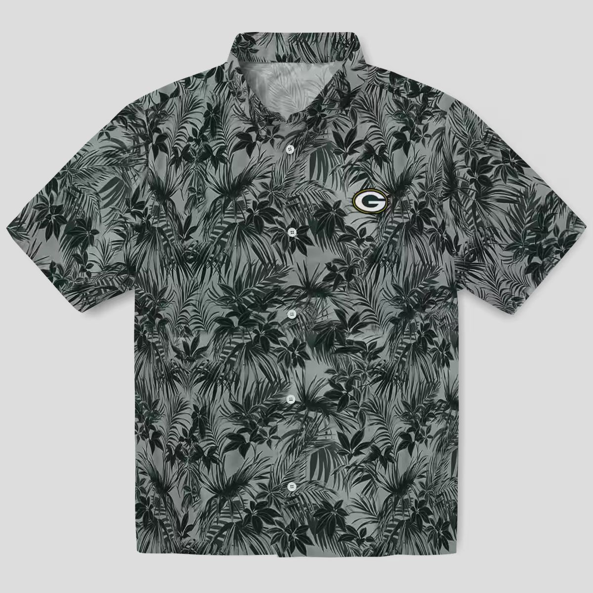 NFL Green Bay Packers Leaf Hawaiian Shirt, Best Tropical Button Up for NFL Fans