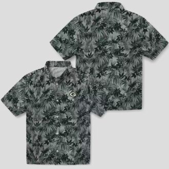 NFL Green Bay Packers Leaf Hawaiian Shirt, Best Tropical Button Up for NFL Fans