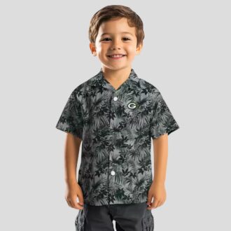 NFL Green Bay Packers Leaf Hawaiian Shirt, Best Tropical Button Up for NFL Fans