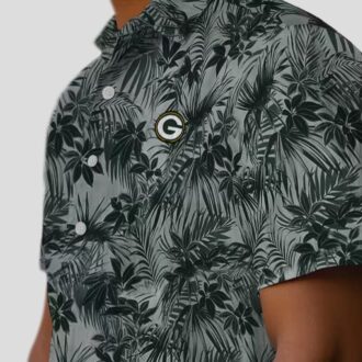 NFL Green Bay Packers Leaf Hawaiian Shirt, Best Tropical Button Up for NFL Fans