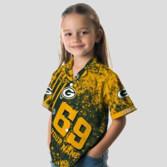 Personalized Green Bay Packers Tropical Shirt, Star Stripes Green NFL Hawaiian Shirt