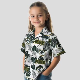 Tropical Plants Green Bay Packers Hawaiian Shirt, Green White Aloha NFL Shirt