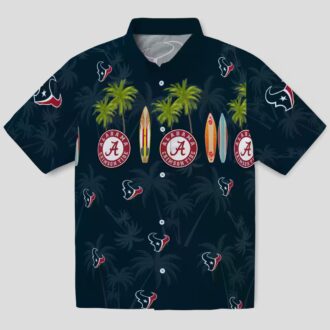 Houston Texans Aloha Surfboard Hawaiian Shirt, Tropical Summer Apparel