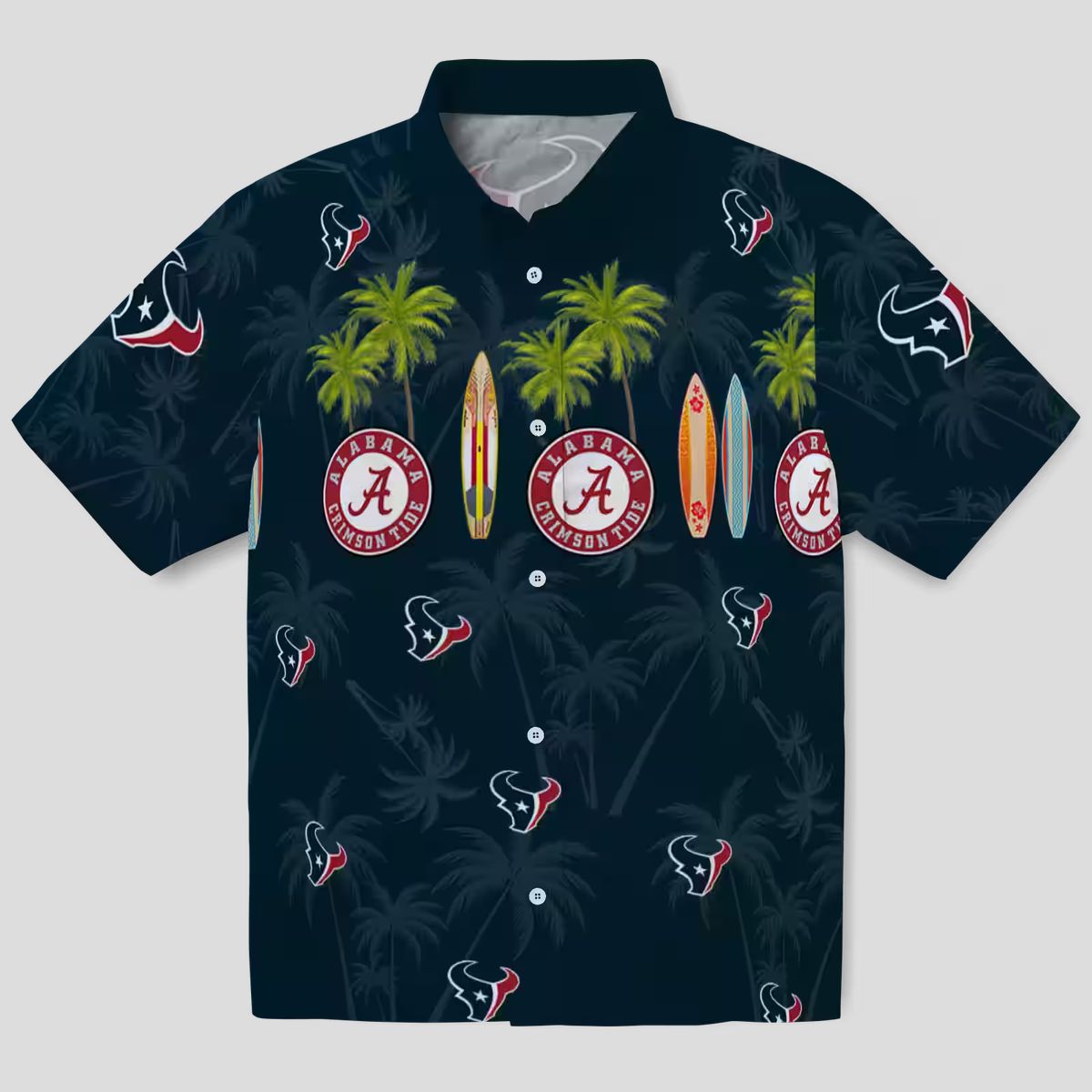 Houston Texans Aloha Surfboard Hawaiian Shirt, Tropical Summer Apparel