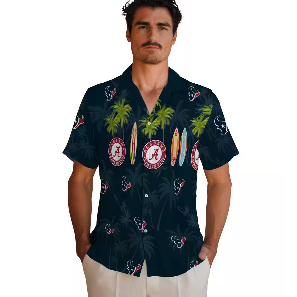 Houston Texans Aloha Surfboard Hawaiian Shirt, Tropical Summer Apparel