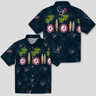 Houston Texans Aloha Surfboard Hawaiian Shirt, Tropical Summer Apparel