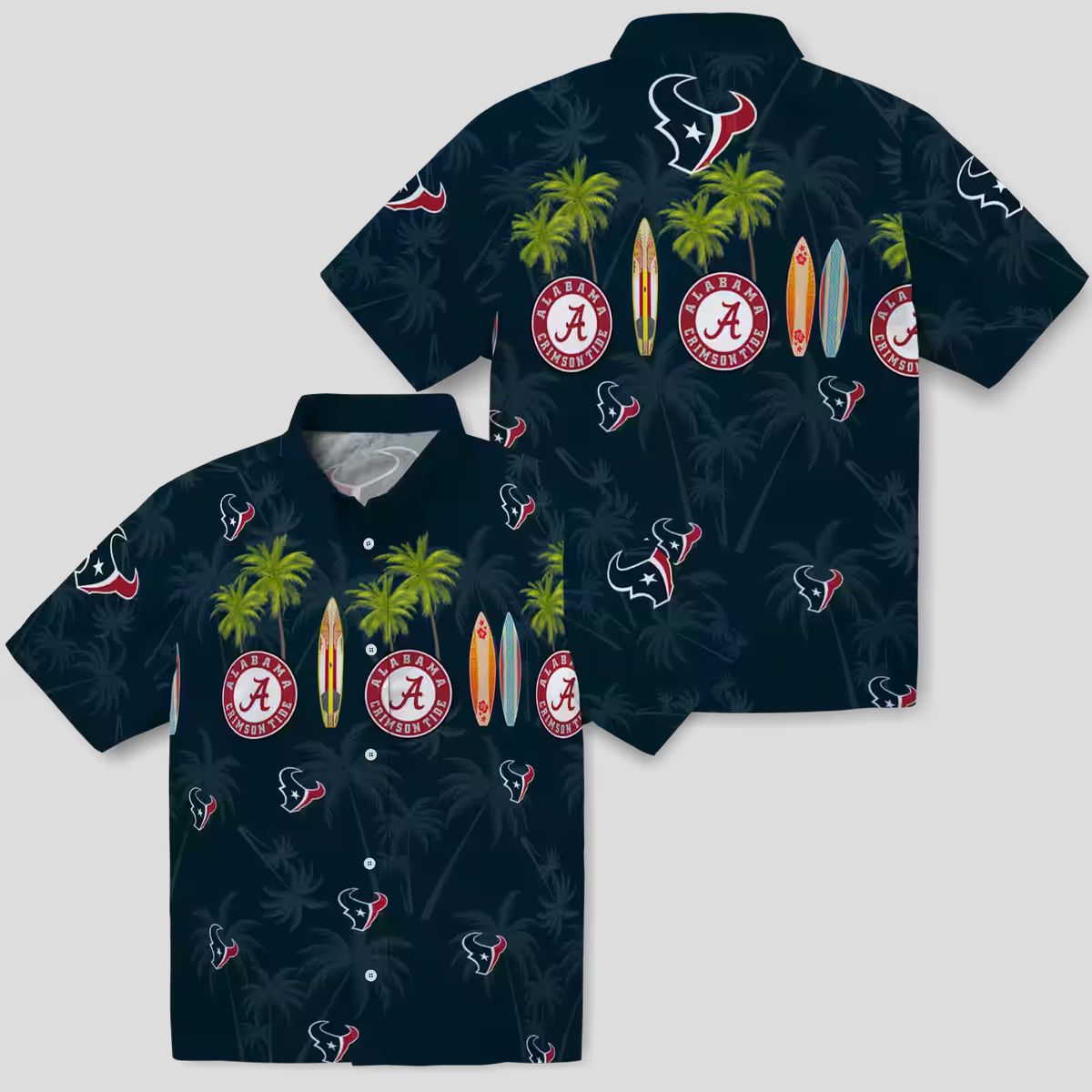 Houston Texans Aloha Surfboard Hawaiian Shirt, Tropical Summer Apparel