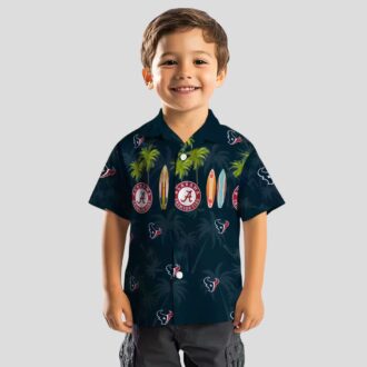 Houston Texans Aloha Surfboard Hawaiian Shirt, Tropical Summer Apparel