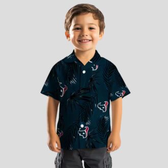 Houston Texans Palm Leaf Tropical Blue Hawaiian Shirt - Beach & Casual Wear
