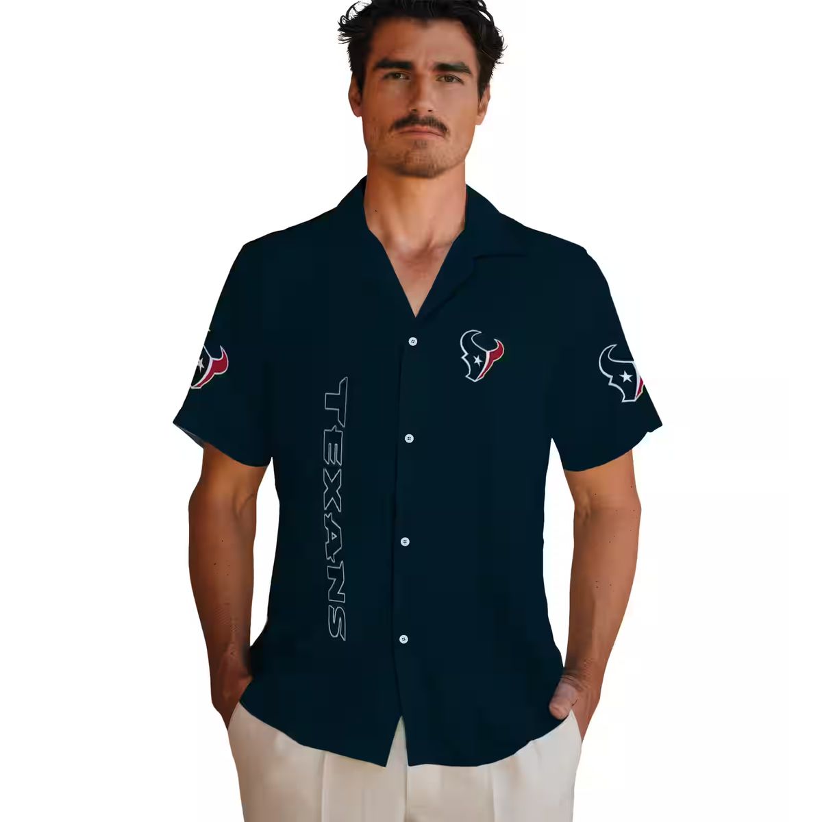 Houston Texans Stuart Minion Tropical Blue Hawaiian Shirt for Summer Fans