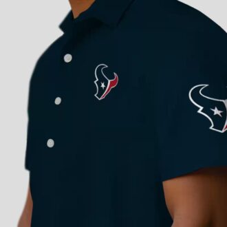Houston Texans Stuart Minion Tropical Blue Hawaiian Shirt for Summer Fans