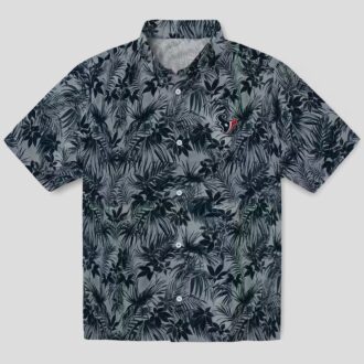 NFL Houston Texans Leafy Pattern Hawaiian Shirt - Beach & Game Day Style