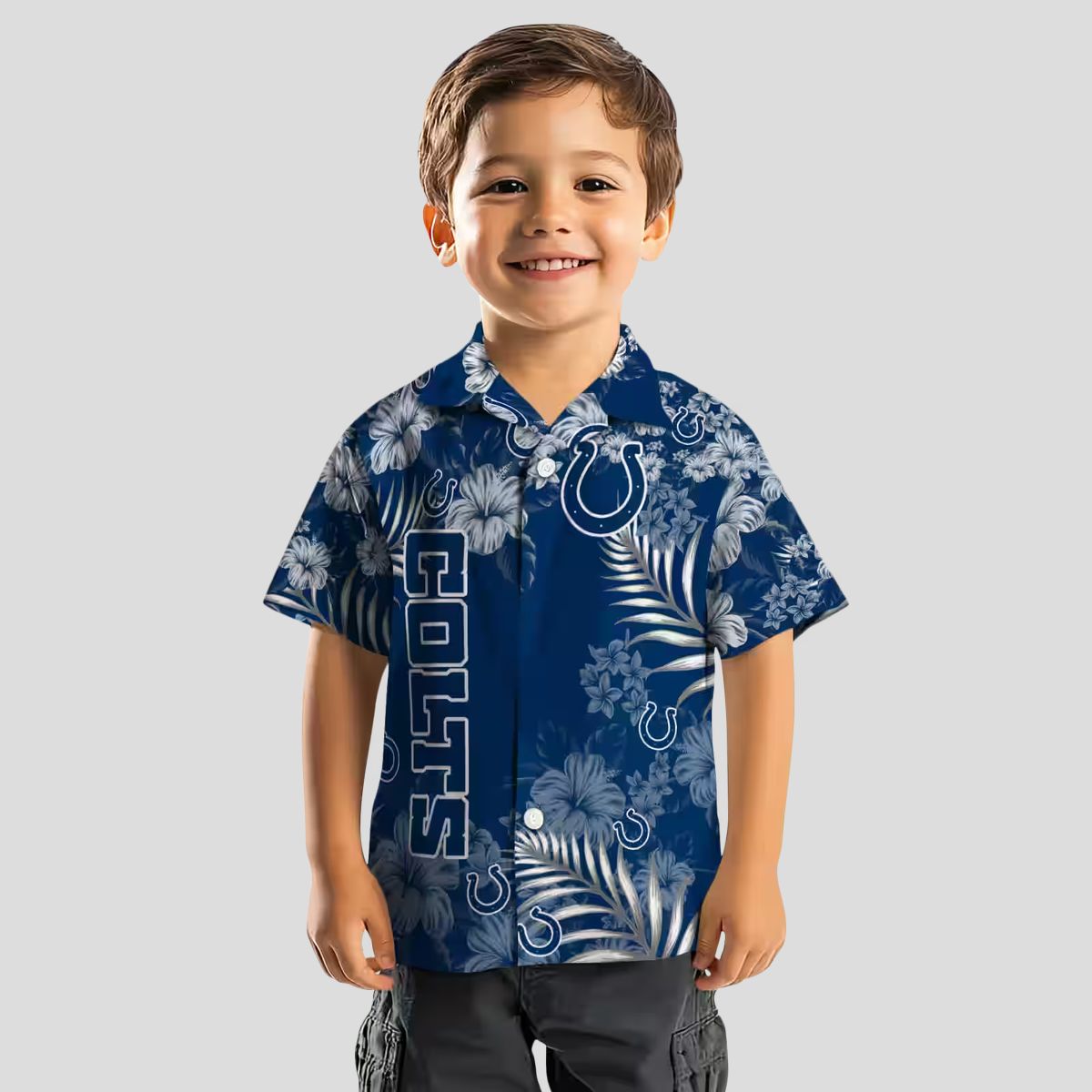 Blue Aloha Indianapolis Colts Hawaiian Shirt for Fans – Hibiscus Floral Print Design