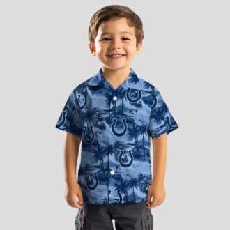 Indianapolis Colts Aloha Hawaiian Shirt – Blue Tropical Palms, NFL Fan Gifts