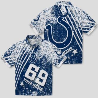 Indianapolis Colts Blue Hawaiian Shirt, Custom Stars & Stripes NFL Apparel