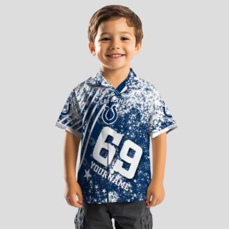 Indianapolis Colts Blue Hawaiian Shirt, Custom Stars & Stripes NFL Apparel