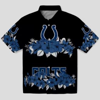 Indianapolis Colts Hibiscus Stripe Hawaiian Shirt – Beach & Summer Style