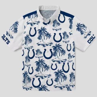 Indianapolis Colts Palm Island Hawaiian Shirt, Beach & Vacation Outfit