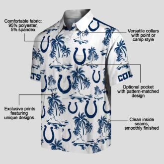 Indianapolis Colts Palm Island Hawaiian Shirt, Beach & Vacation Outfit