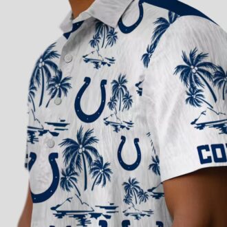 Indianapolis Colts Palm Island Hawaiian Shirt, Beach & Vacation Outfit