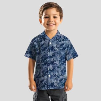Indianapolis Colts Tropical Blue Hawaiian Shirt, Leaf Pattern Vacation Outfit