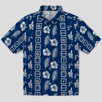 Indianapolis Colts Tropical Blue Hawaiian Shirt, Summer Luau Party Outfit