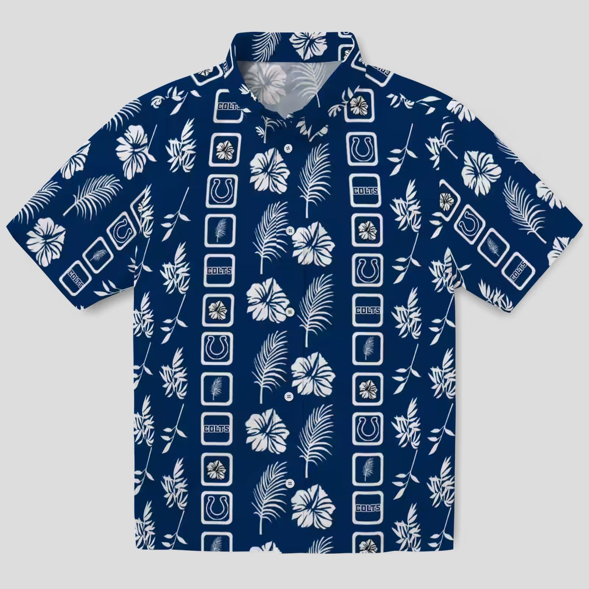 Indianapolis Colts Tropical Blue Hawaiian Shirt, Summer Luau Party Outfit