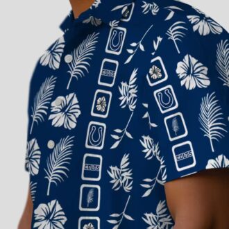Indianapolis Colts Tropical Blue Hawaiian Shirt, Summer Luau Party Outfit