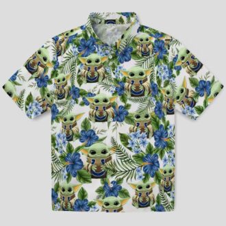 Indianapolis Colts Yoda Green Hawaiian Shirt – Summer Floral Palm Print