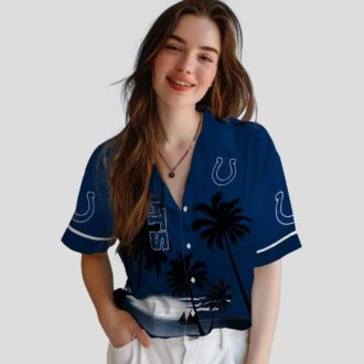 Limited Edition Indianapolis Colts Hawaiian Shirt – Sunset Beach, Aloha Palm Design