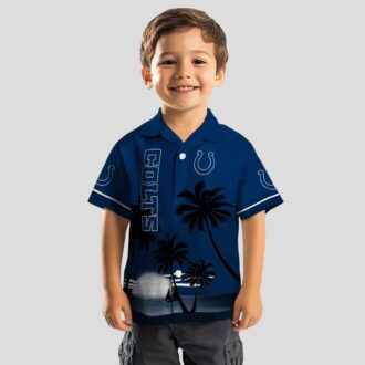 Limited Edition Indianapolis Colts Hawaiian Shirt – Sunset Beach, Aloha Palm Design