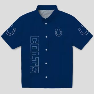 Stuart Minion Indianapolis Colts Hawaiian Shirt, Blue Tropical NFL Summer Wear