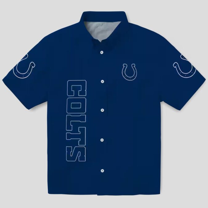 Stuart Minion Indianapolis Colts Hawaiian Shirt, Blue Tropical NFL Summer Wear
