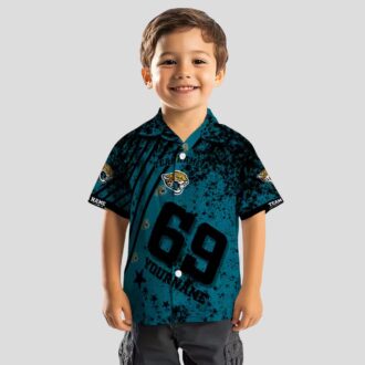 Custom Jacksonville Jaguars Teal Hawaiian Shirt, Star Stripes NFL Fan Apparel