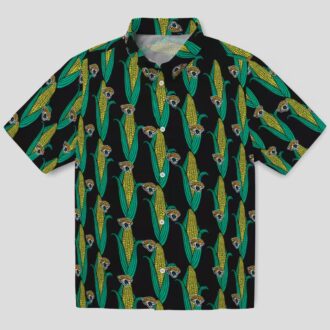 Jacksonville Jaguars Corn Pattern Hawaiian Shirt – Black Green Tropical Style