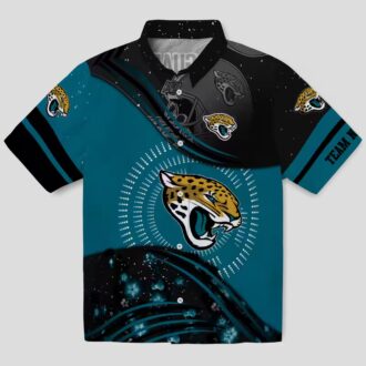 Jacksonville Jaguars Football Hawaiian Shirt – Summer Teal & Black Wave Edition