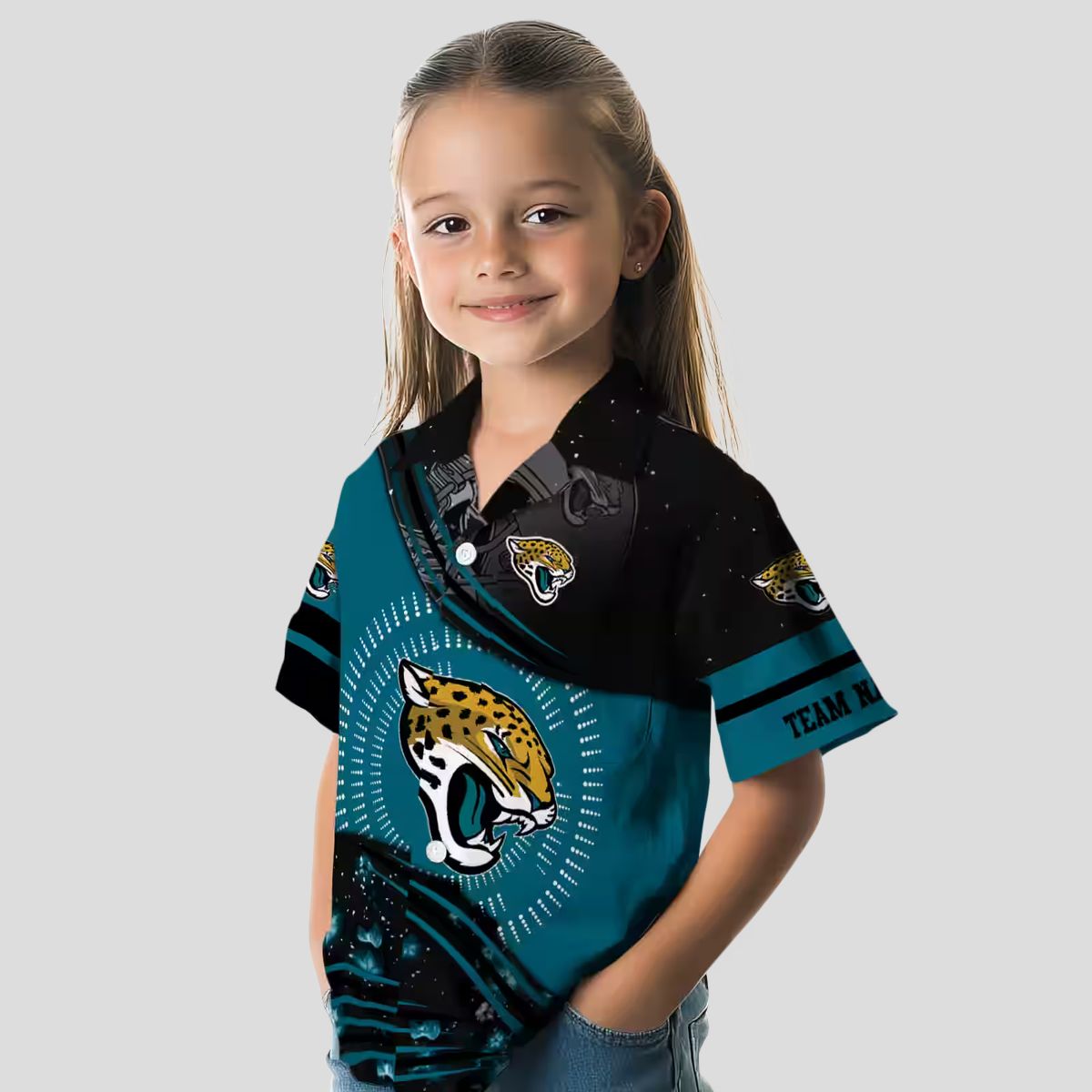 Jacksonville Jaguars Football Hawaiian Shirt – Summer Teal & Black Wave Edition