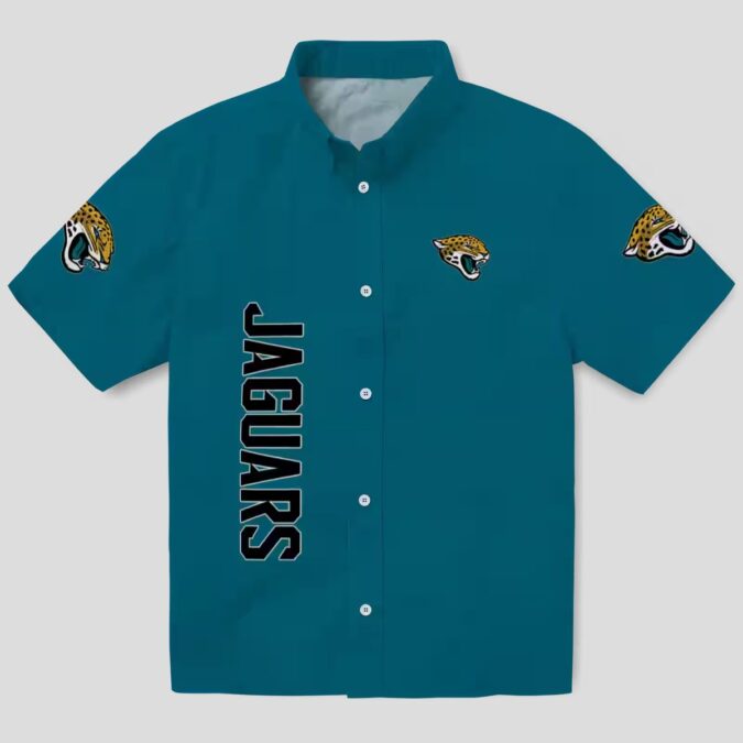 Jacksonville Jaguars Minion Teal Hawaiian Shirt, Fun Tropical Game Day Outfit