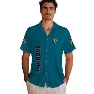 Jacksonville Jaguars Minion Teal Hawaiian Shirt, Fun Tropical Game Day Outfit