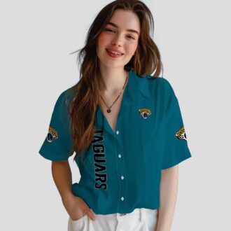 Jacksonville Jaguars Minion Teal Hawaiian Shirt, Fun Tropical Game Day Outfit