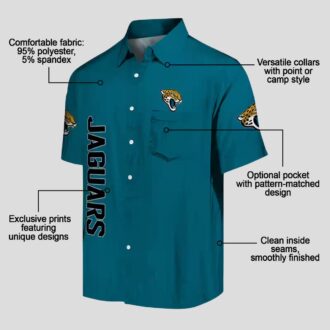 Jacksonville Jaguars Minion Teal Hawaiian Shirt, Fun Tropical Game Day Outfit