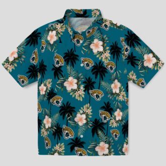 Jacksonville Jaguars Palm Tree Floral Hawaiian Shirt, Limited Edition NFL Merch