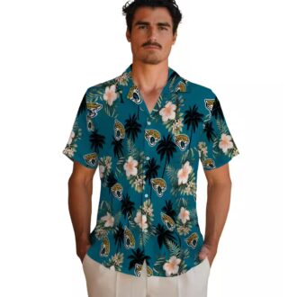 Jacksonville Jaguars Palm Tree Floral Hawaiian Shirt, Limited Edition NFL Merch