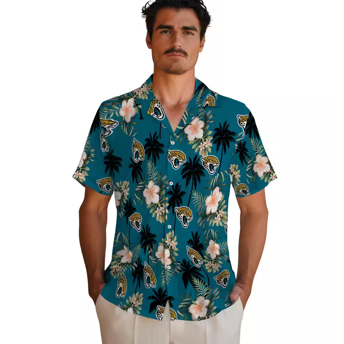 Jacksonville Jaguars Palm Tree Floral Hawaiian Shirt, Limited Edition NFL Merch