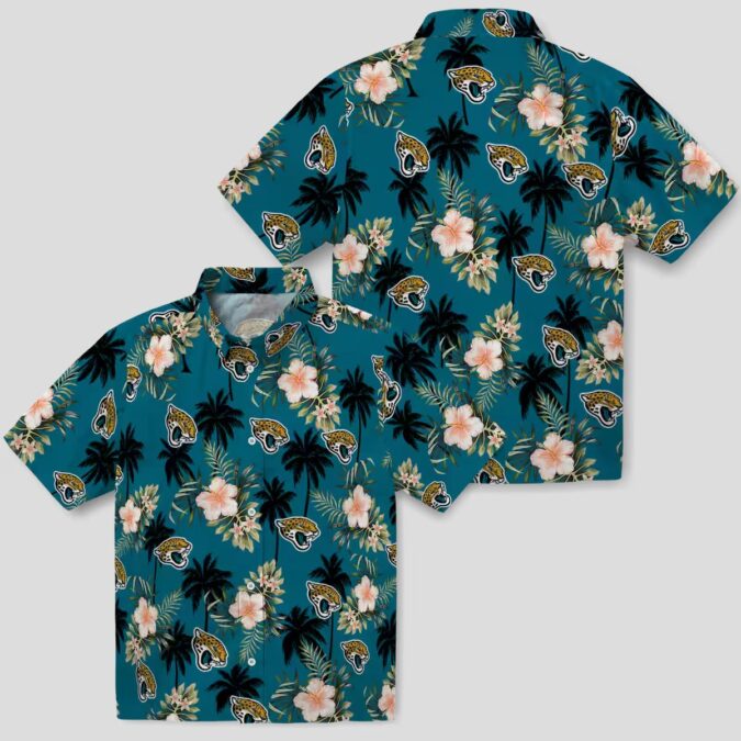 Jacksonville Jaguars Palm Tree Floral Hawaiian Shirt, Limited Edition NFL Merch
