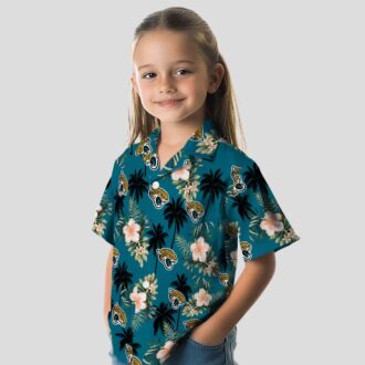 Jacksonville Jaguars Palm Tree Floral Hawaiian Shirt, Limited Edition NFL Merch