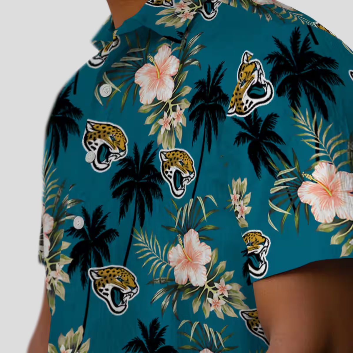 Jacksonville Jaguars Palm Tree Floral Hawaiian Shirt, Limited Edition NFL Merch